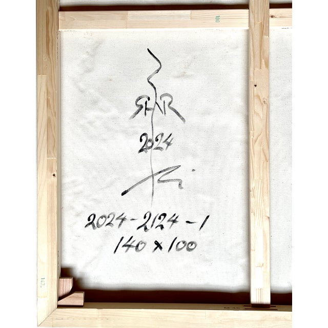 Contemporary Abstract Oil on Canvas "Abstract Informal 2024-2124-1" by Robert Niesse For Sale - Image 13 of 13