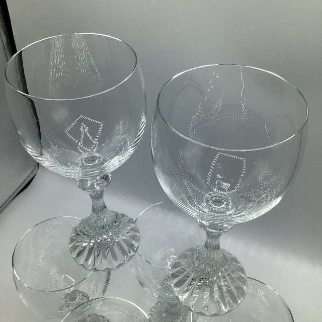 Vintage Mikasa Ritz Crystal Water Goblets-Set of 6 For Sale - Image 10 of 12
