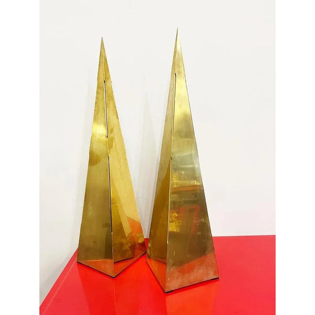 Brass Lamps, 1970s, Set of 2 For Sale - Image 3 of 10