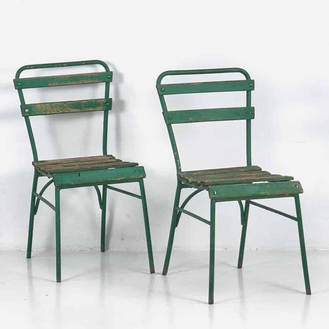 Rustic Garden Chairs, 1920s, Set of 4 For Sale - Image 3 of 6