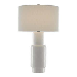 Currey & Company Janeen White Table Lamp For Sale