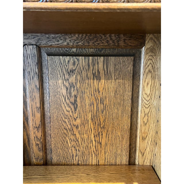 Late 19th Century Large American Oak Bookcase For Sale In Los Angeles - Image 6 of 6