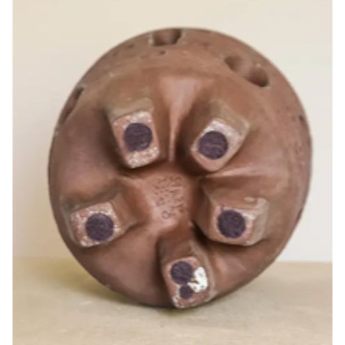 Ceramic Vintage Terracotta Studio Pottery Jar Signed 1965 For Sale - Image 7 of 8