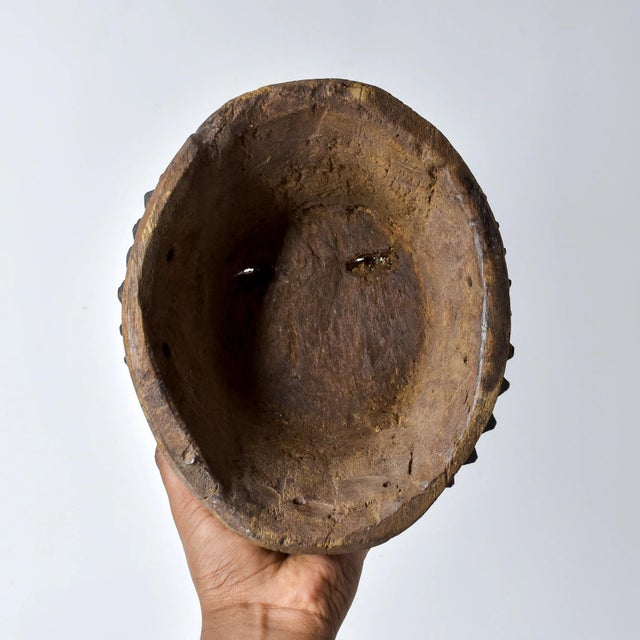 Early 20th Century Old Yaure Moon Mask Côte d'Ivoire For Sale - Image 10 of 12