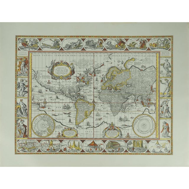 Planisphere by Willem Janszoon Blaeu For Sale - Image 8 of 8