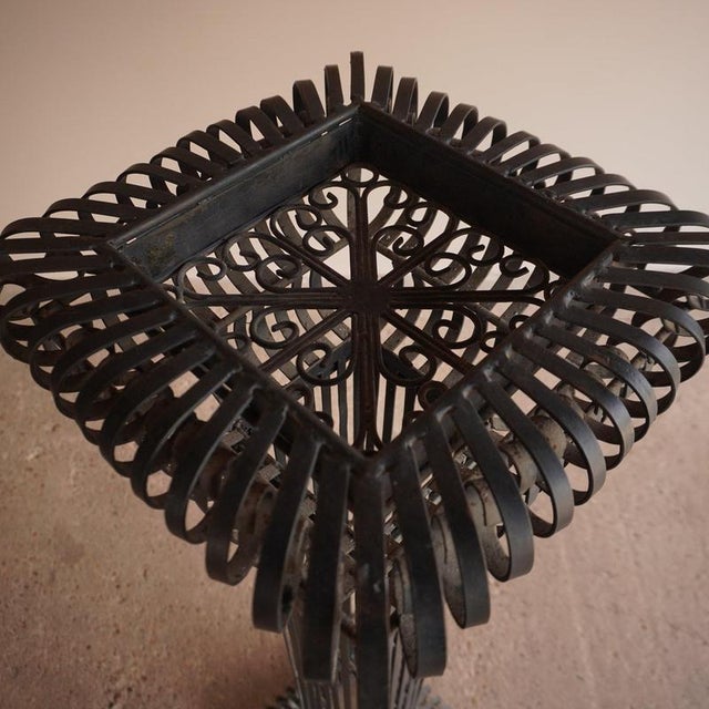 Vintage Scrolled Wood Pedestal For Sale - Image 4 of 12