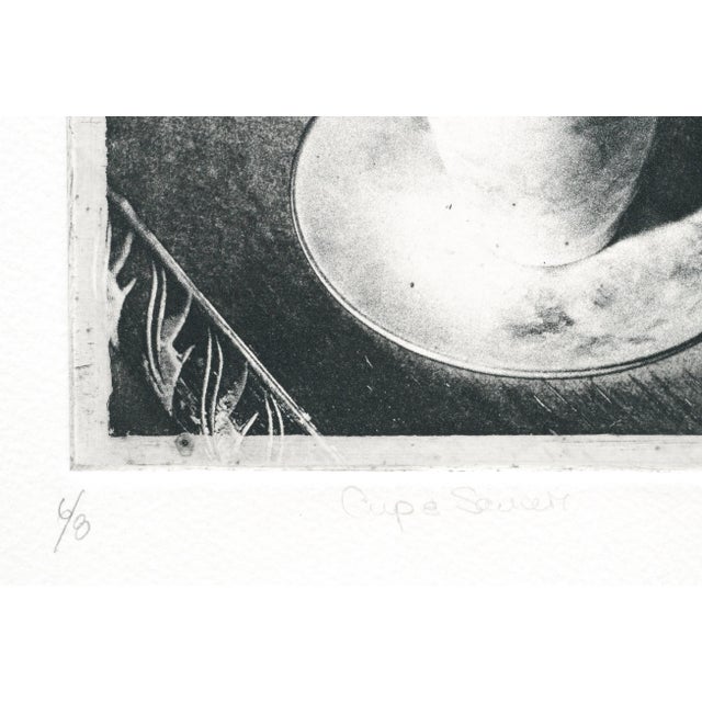Late 20th Century Cup & Saucer (Grandmother's Artifacts), Photo Etching Still-Life by Claudette McElroy For Sale - Image 5 of 7