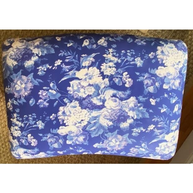 Custom Chair & Ottoman Set in Ralph Lauren For Sale - Image 10 of 12