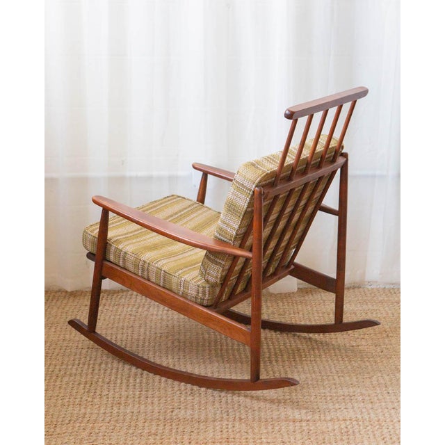1960s Danish Modern Rocking Chair in the Style of Edmund Spence For Sale - Image 12 of 14
