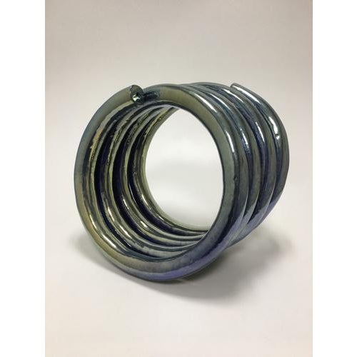 Ceramic Pink Coil #05 Sculptural Object by Caspi Ceramics Nl For Sale - Image 7 of 8