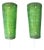 Emerald Green Murano Glass Wall Sconces in the style of Mazzega, Italy, ,2000s, Set of 2 For Sale