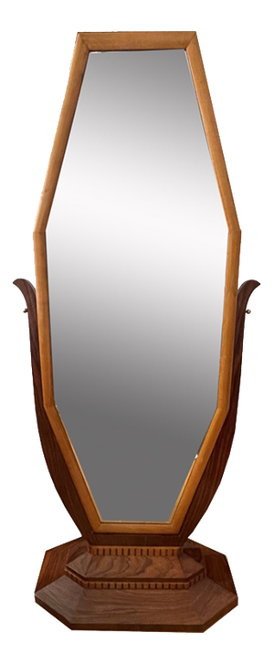 Art Deco Floor-Standing Mirror, 1930