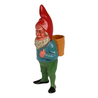 Terracotta Garden Gnome, GDR, 1960s For Sale