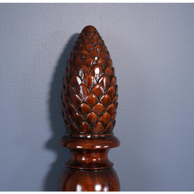 Wood Niagara Furniture King Size Mahogany Poster Bedframe For Sale - Image 7 of 13