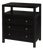 Nora 27 in. W Rectangular Wood 3 Drawer Tall Nightstand with Open Shelf on Top, Antique Coffee For Sale