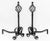 Gothic Revival Wrought Iron Andirons, Pair For Sale - Image 4 of 5