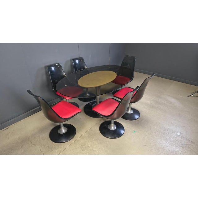 Space Age Dining Set from Chromcraft, 1970s, Set of 7 For Sale - Image 6 of 9