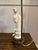 Metal Vintage Chinese Blanc De Chine-Style Porcelain Scholar Figural Table Lamp For Sale - Image 7 of 11