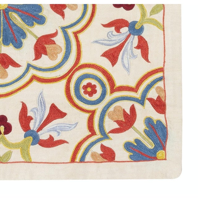 20"x20" Modern Cushion Cover Made of Silk. Embroidered Pillow. New Throw Pillow For Sale In New York - Image 6 of 6