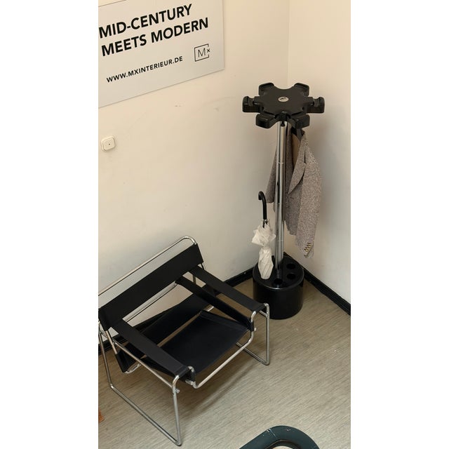 Metal Vintage Italian Space Age Coat Rack with Umbrella Holder by Paolo Orlandini and Roberto Lucchi for Velca, 1970s For Sale - Image 7 of 18