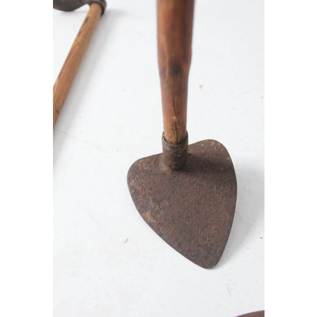 Antique Primitive Gardening Garden Tool Set of 3 For Sale - Image 11 of 12
