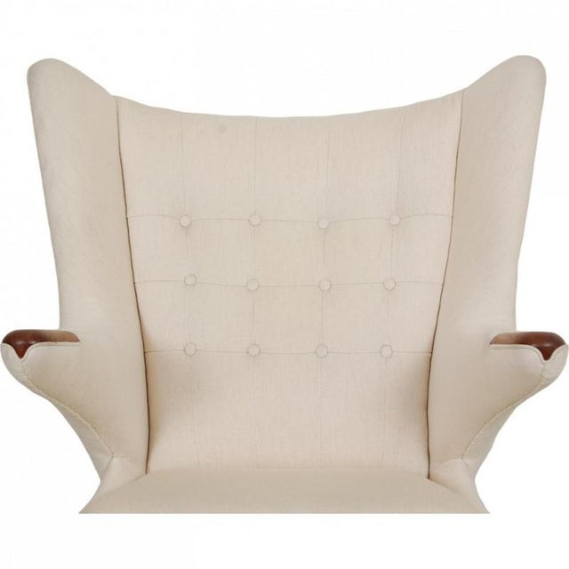 1950s Papa Bear Chair in Greenlandish Wool by Hans Wegner, 1950s For Sale - Image 5 of 18