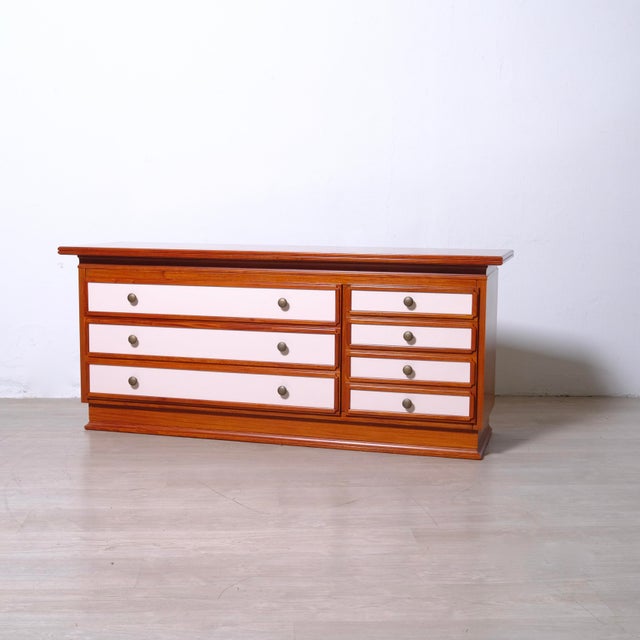 Vintage Wooden Chest of Drawers, Italy, 1970s For Sale - Image 9 of 18