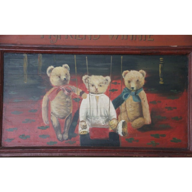 Wooden Teddy Bear Wall Panel, 1970s For Sale - Image 3 of 5