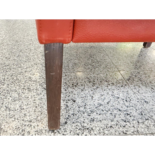 Danish Modern Leather & Beech Lounge Chairs in the Style of Børge Mogensen - A Pair For Sale - Image 15 of 17