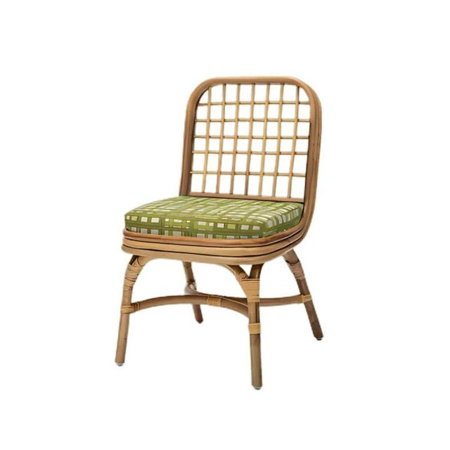Annka chair in stained rattan, plywood and hr foam by popus editions. Dimensions: w 47 x d 47 x h 89 cm. Materials:...