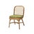 Annka chair in stained rattan, plywood and hr foam by popus editions. Dimensions: w 47 x d 47 x h 89 cm. Materials:...