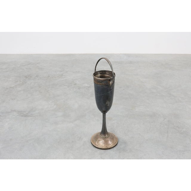 Art Deco Silvered Copper Champagne Bucket, France, 1910s For Sale - Image 12 of 14