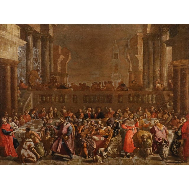 Paolo Caliari, Detto Il Veronese, Seguace, the Wedding at Cana Veronese, 1690, Oil on Canvas For Sale - Image 15 of 15