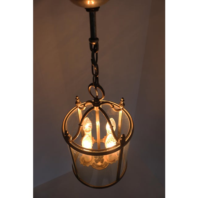 Italian Empire Style Lantern Pendant attributed to Gaetano Sciolari, 1960s For Sale - Image 11 of 12