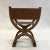 Vintage Mid Century Craftsman Campaign Prayer Chair For Sale - Image 4 of 10