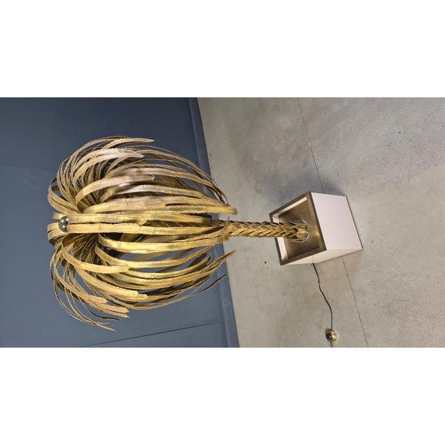 Brass Palm Tree Floor Lamp from Maison Jansen, 1970s For Sale - Image 11 of 18