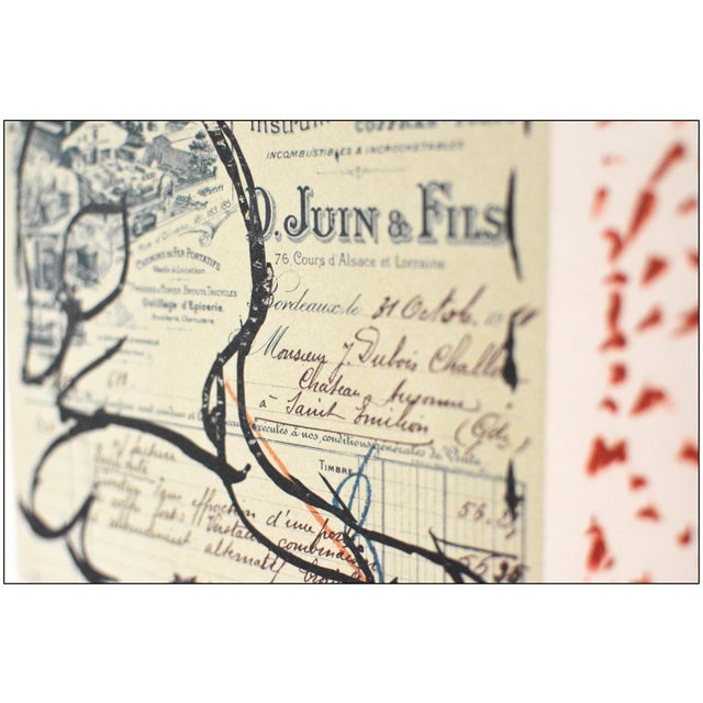 1970s 1978 Juin Et Fils Abstract Red Lithograph Pierre Alechinsky For Sale - Image 5 of 8