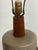 Mid 20th Century Monumental Marshall Studios Martz Signed Ceramic Table Lamp With Original Walnut Finial For Sale - Image 9 of 18