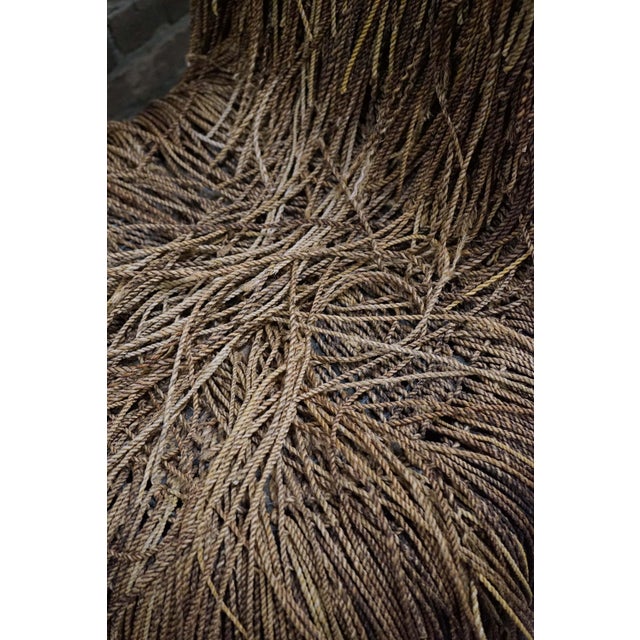 1970s Shaggy Rope Chair Aka the "Cousin It" in the Style of Corito Escario-Yu or the Campana Bros For Sale In Chicago - Image 6 of 7