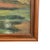1970s Signed Landscape Painting of Pond With Autumn Trees in Wood Frame. For Sale In Seattle - Image 6 of 10