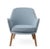 Dwell lounge chair minty grey by Warm Nordic. Dimensions: D69 x W66 x H 73 cm. Material: textile upholstery, solid smoked...