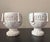 Vintage Concrete Pedestal Urn Planters – Greek Key Grapevine Garden Jardinières - A Pair For Sale - Image 4 of 12