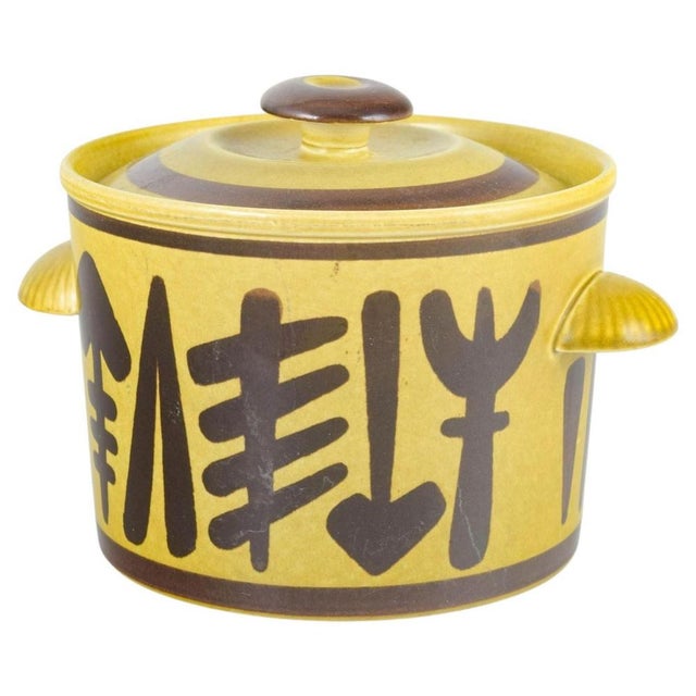 1960s Pang Series Lidded Tureen in Glazed Faience from Upsala-Ekeby / Gefle, 1960s For Sale - Image 5 of 5