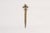 Metal Mid-Century Brass Fleur De Lys Letter Opener For Sale - Image 7 of 10
