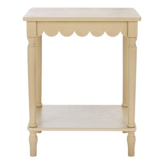 Heaven Scalloped Accent Table in Natural For Sale