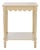 Heaven Scalloped Accent Table in Natural For Sale