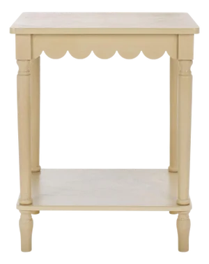Heaven Scalloped Accent Table in Natural