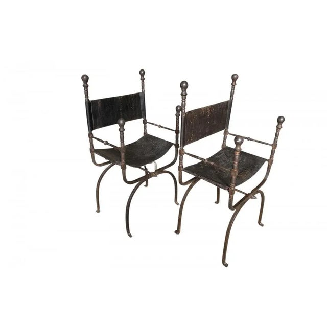 Pair of Spanish 18th Century Armchairs For Sale - Image 4 of 13