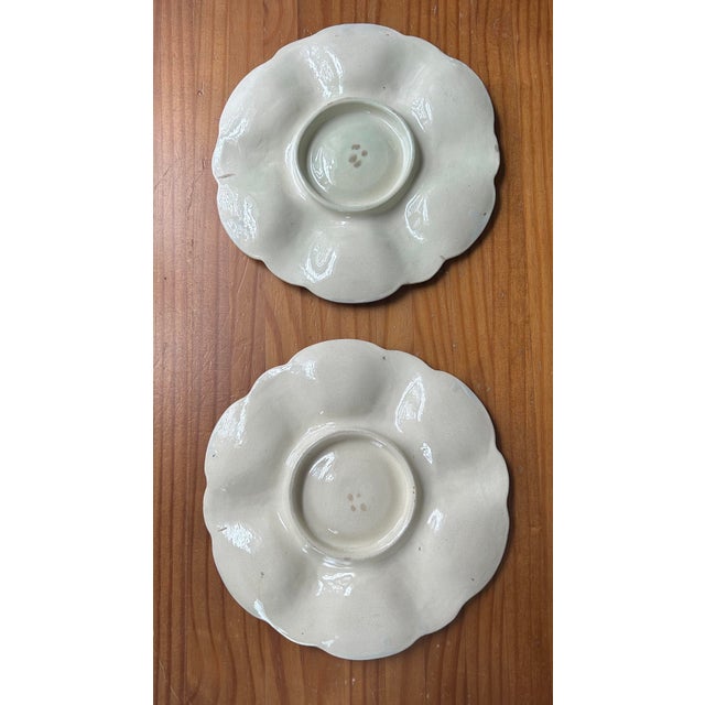 Antique Majolica Oyster Plate c.1890 For Sale - Image 9 of 9