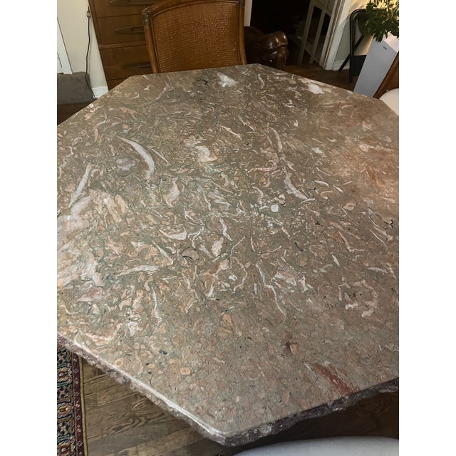 Stone International 1980s Italian Marble Dining Table For Sale - Image 4 of 5